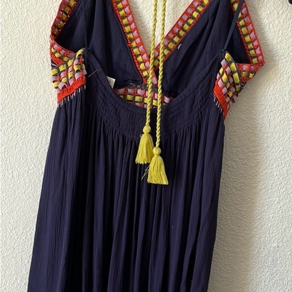 Banjara Colorful Embroidered V-Neck Dress - Picture 2 of 9